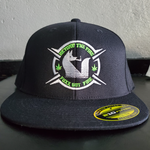 Beyond The Fire Flex Fit Hat-Black with Green/White Logo