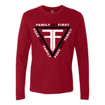 Family First Long Sleeve-Cardinal