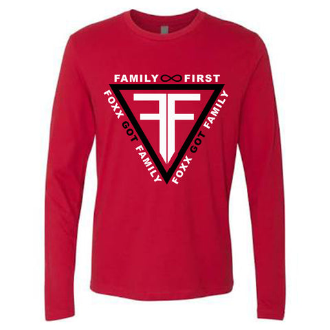 Family First Long Sleeve-Red