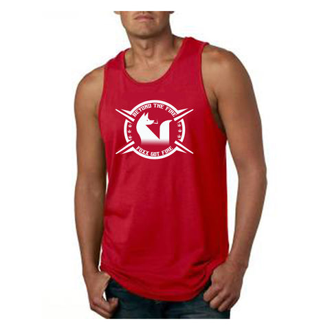 Beyond the Fire Tank Top-Red/White