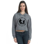 Women's Crop Top Hoodie-Storm