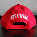 Beyond The Fire Snapback Hat-Red with White logo