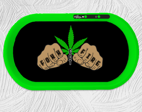 Rolling Tray with Bluetooth Speakers - Green